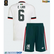 Maglie da calcio Messico Erik Lira #6 Seconda Maglia Bambino Mondiali 2026  Manica Corta (+ Pantaloni corti)